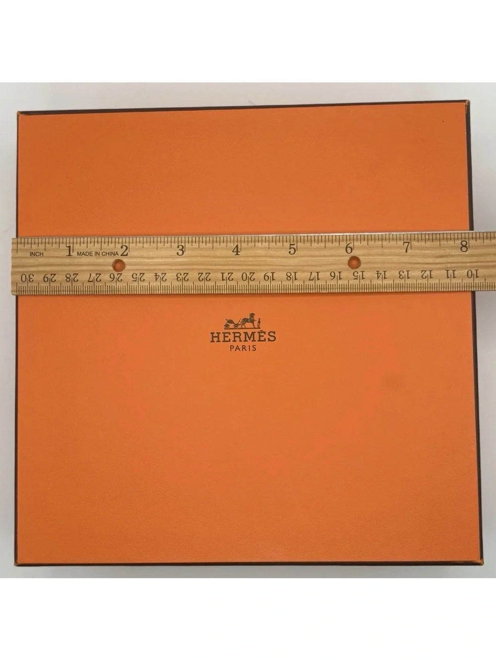 Hermes Orange Medium Gift Storage Box (Empty) Logo 8